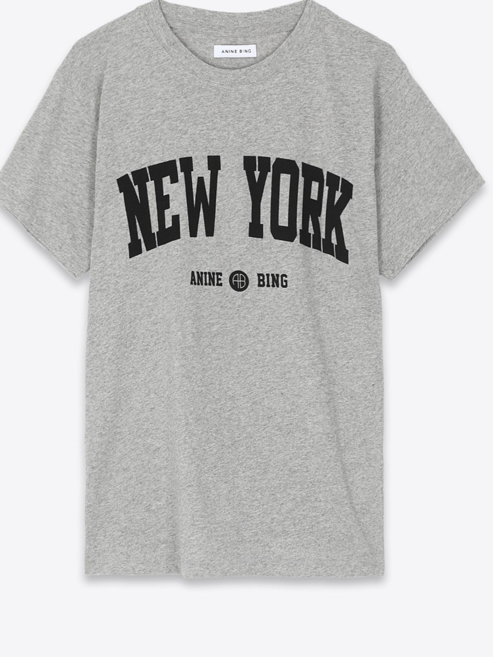 Anine Bing Lili Tee University New York - Heather Grey